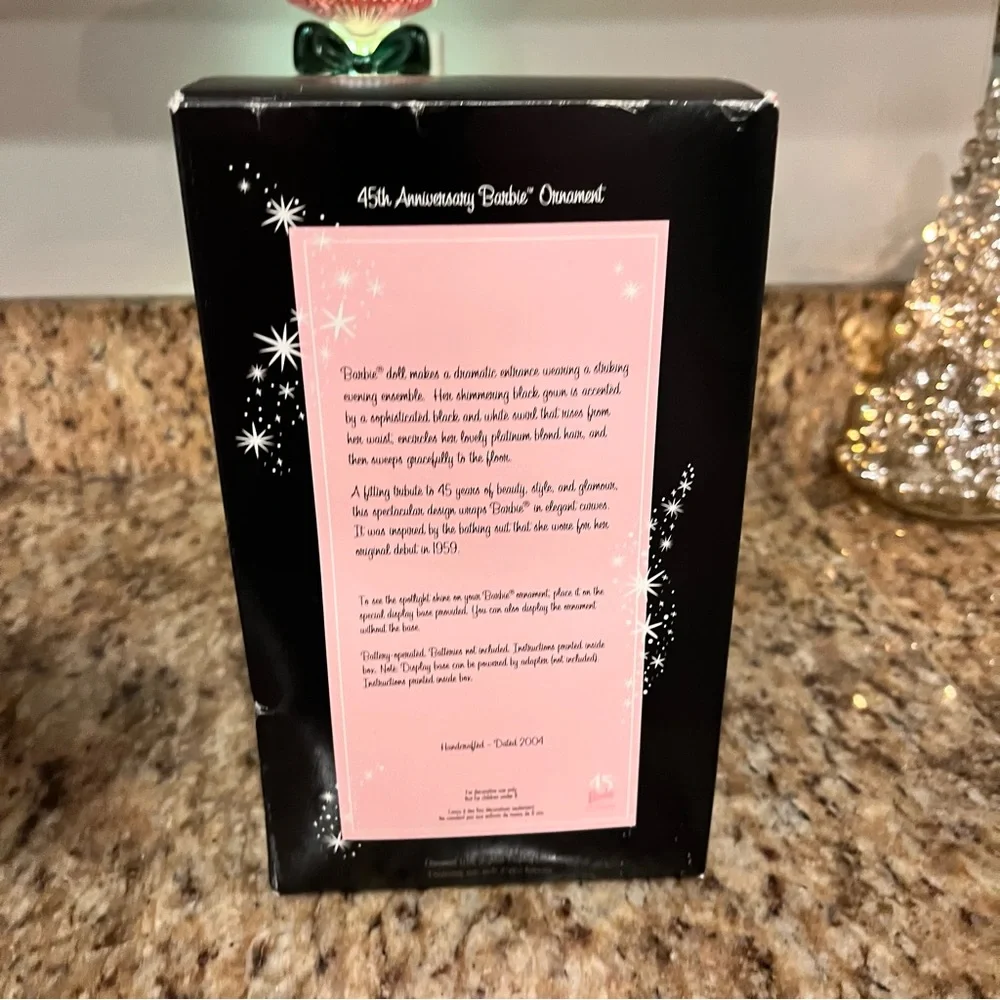 Barbie 45th Anniversary Lighted Fashion Model 2004 Hallmark Keepsake Ornament